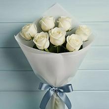 Букет 7 Белых роз Эдлесс Лав #REPLACE_PRED# Ивановское
