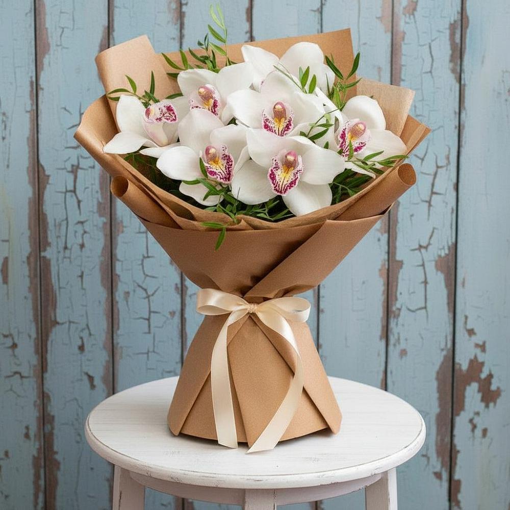 Букет цветов из: Орхидеи и Розы в Ивановское