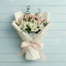Букет цветов из:  Альстромерии #REPLACE_PRED# Ивановское
