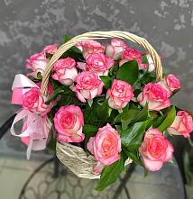 Цветочная композиция из Розы в корзине #REPLACE_PRED# Ивановское