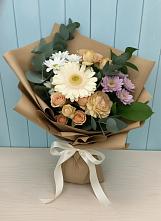 Букет цветов из:  Герберы и Хризантемы в Ивановское