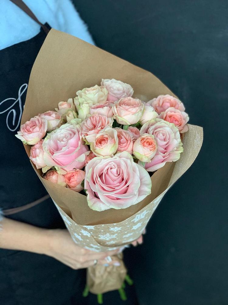 Букет цветов из: Хризантемы и Розы в Ивановское