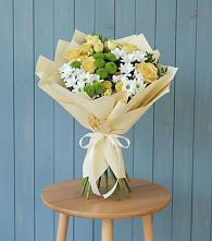 Букет цветов из:  Хризантемы и Розы #REPLACE_PRED# Ивановское