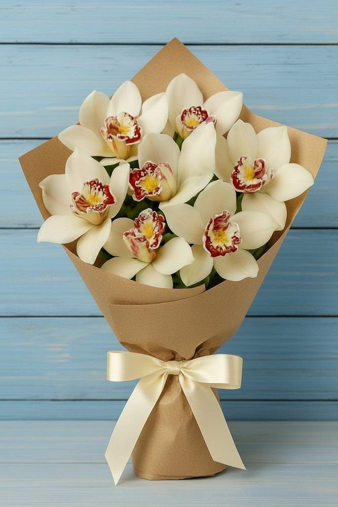 Букет цветов из: Орхидеи и Розы в Ивановское