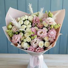 Букет цветов из:  Альстромерии и Розы в Ивановское